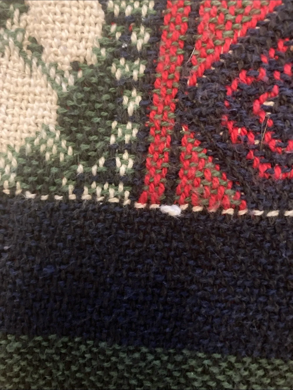 Vtg 1993 MWW  Victorian Christmas House woven tapestry throw blanket fringe